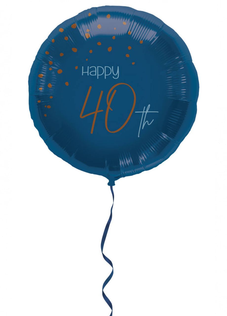 Balon na 18 URODZINY ELEGANT BLUE 45 cm