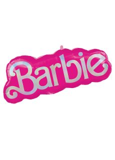 Balon BARBIE napis dekoracja na urodziny r�owy balon balon z napisem dekoracja urodzinowa