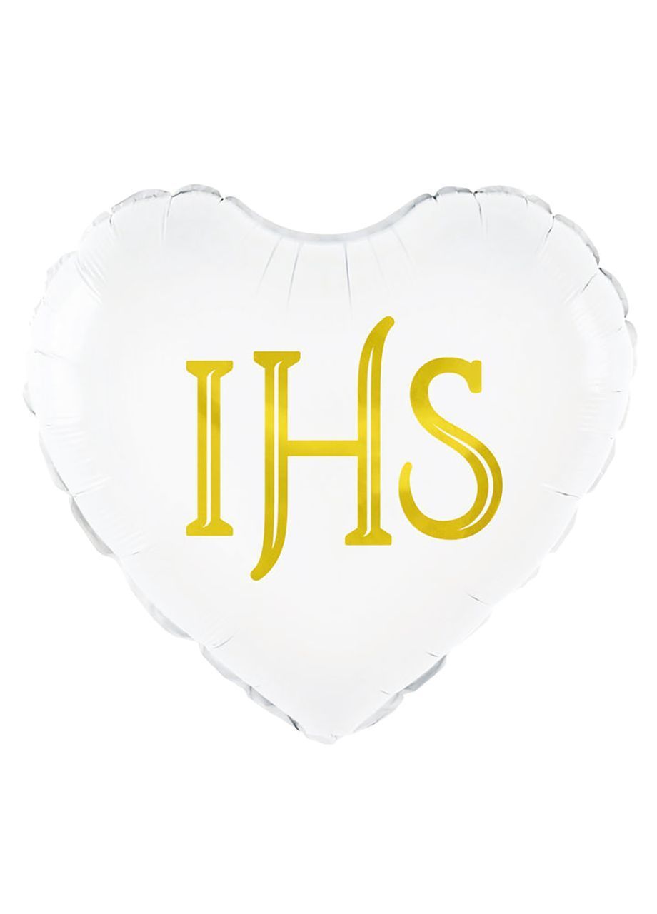 Balon IHS na Komunię Świętą 45 cm