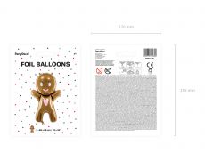 Balon foliowy CIASTEK balon �wi�teczny 58x86cm balon piernik �wi�teczny balon ciastek