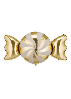 Foliowy balon �wi�teczny CUKIEREK z�oty 113 cm �wi�teczne balony balony foliowe �wi�teczne