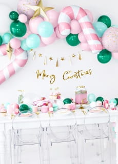 Balon foliowy CUKROWA LASKA balon �wi�teczny 74cm balon laska cukrowa �wi�teczny balon