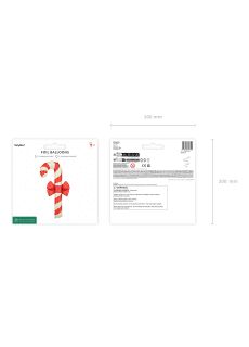 Du�y balon �wi�teczny CUKROWA LASKA 131,5 cm dekoracje �wi�teczne balony �wi�teczne