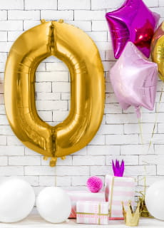 Balon foliowy CYFRA 0 zoty 86cm