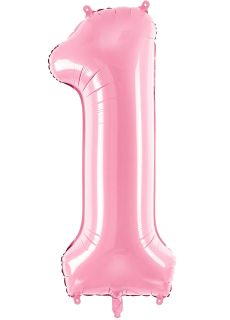 Balon foliowy CYFRA 1 r�owy 86cm