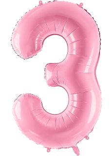 Balon foliowy CYFRA 3 rowy 86cm