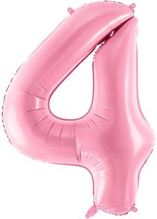 Balon foliowy CYFRA 4 r�owy 86cm