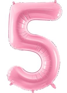 Balon foliowy CYFRA 5 r�owy 86cm