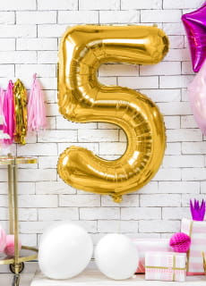 Balon foliowy CYFRA 5 zoty 86cm