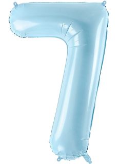 Balon foliowy CYFRA 7 niebieski 86cm