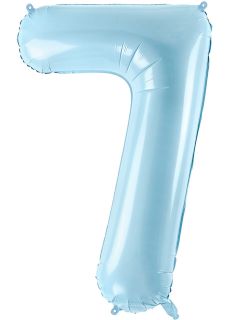Balon foliowy CYFRA 7 niebieski 86cm