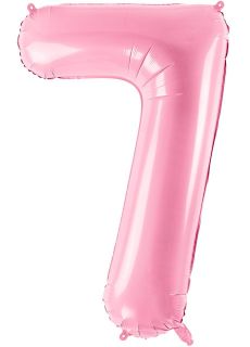 Balon foliowy CYFRA 7 r�owy 86cm