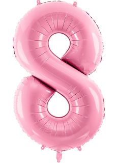 Balon foliowy CYFRA 8 r�owy 86cm