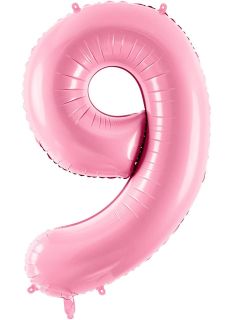Balon foliowy CYFRA 9 r�owy 86cm