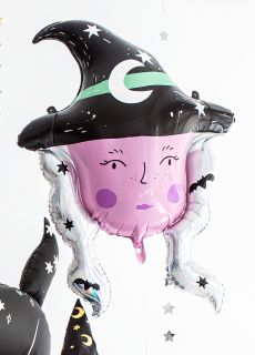 Foliowy balon CZAROWNICA na halloween 86cm