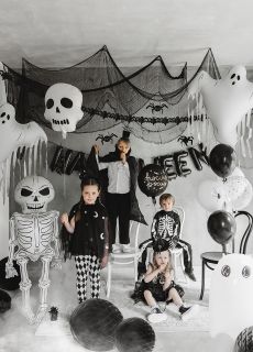 Halloweenowy balon CZASZKA