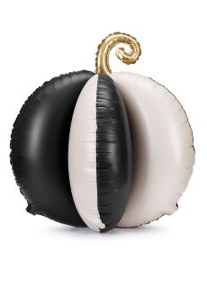 Foliowy balon 3d DYNIA w paski ozdoba na halloween dekoracja na halloween dekoracja halloweenowa balon dynia