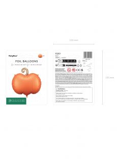 Du�y balon DYNIA ozdoba na halloween dekoracja na halloween dekoracja halloweenowa balon dynia