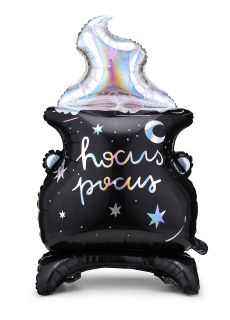 Foliowy balon na andrzejki KOCIOEK CZAROWNICY 80cm