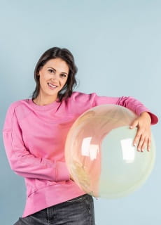 Balon kula ӣTY przezroczysty