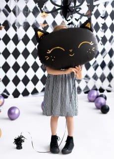 Foliowy balon KOTEK czarny 48x36cm