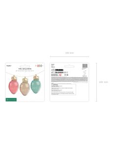 �wi�teczny balon LAMKI CHOINKOWE 3szt.  balony �wi�teczne balony na �wi�ta