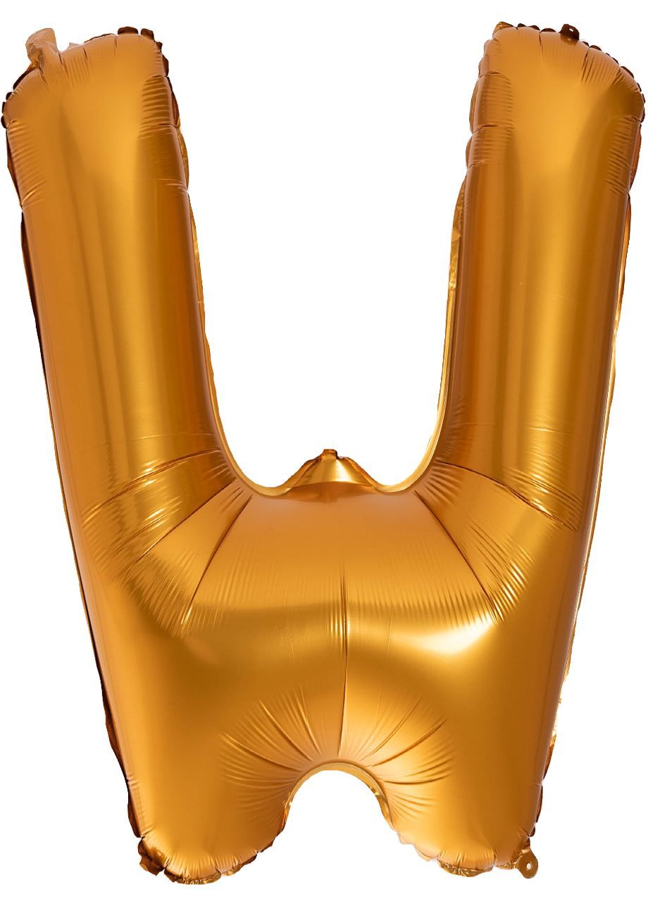 Balon LITERKA W złoty pomarańcz 85cm