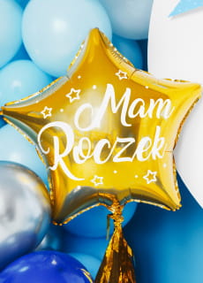 Balon z napisem MAM ROCZEK balon urodzinowy