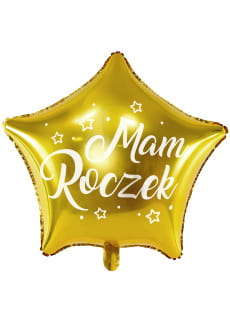 Balon z napisem MAM ROCZEK balon urodzinowy