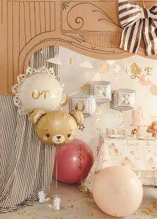 Foliowy balon MI� 56 x 40 cm balon mi� balon na roczek dekoracja urodzinowa dla dziecka dekoracja na baby shower