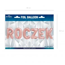 Balon foliowy napis ROCZEK rose gold balon na roczek balon na roczek dla dziewczynki