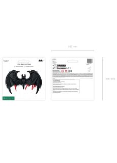 Balon halloweenowy NIETOPERZ dekoracja na halloween ozdoba na halloween dekoracja halloweenowa