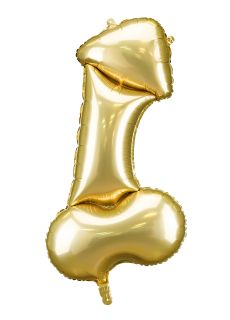Z�oty balon PENIS gad�et na wiecz�r panie�ski dekoracja na panie�ski dekoracja na wiecz�r panie�ski balon z�oty