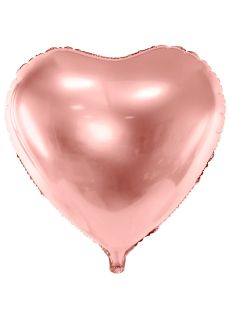 Balon foliowy SERCE r�owe z�oto 45cm