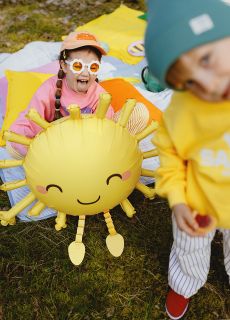 Foliowy balon S�ONECZKO dekoracja urodzinowa dekoracja na urodziny balon urodzinowy balon foliowy