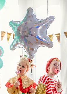 Foliowy balon �NIE�YNKA ozdoba �wi�teczna dekoracja �wi�teczna p�atek �niegu balon �wi�teczny