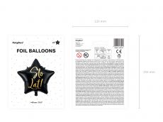 Balon foliowy STO LAT! balon urodzinowy gwiazda 40cm