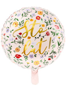 Balon w kwiatki STO LAT 35cm