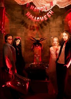 Du�y balon foliowy na halloween TASAK Z KRWI�