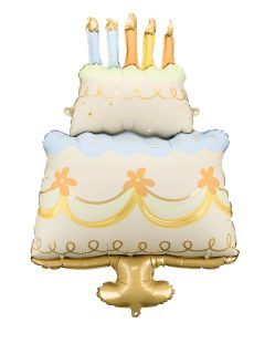 Foliowy BALON TORT tort balon dekoracja na urodziny dekoracja urodzinowa balon foliowy balon na urodziny