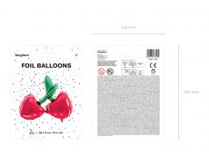 Balon foliowy WI�NIE balon na hel 88x73cm