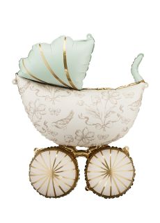 Balon na baby shower W�ZEK w kwiaty baby shower dekoracje, dekoracje na baby shower
