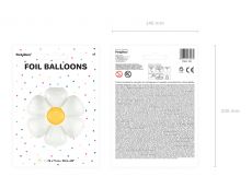 Balon kwiatek foliowy STOKROTKA 75x71cm