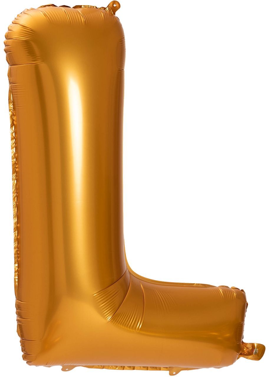 Balon LITERKA L złoty pomarańcz 85cm