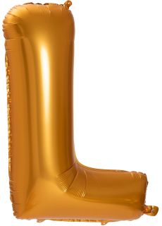 Balon LITERKA L zoty pomaracz 85cm
