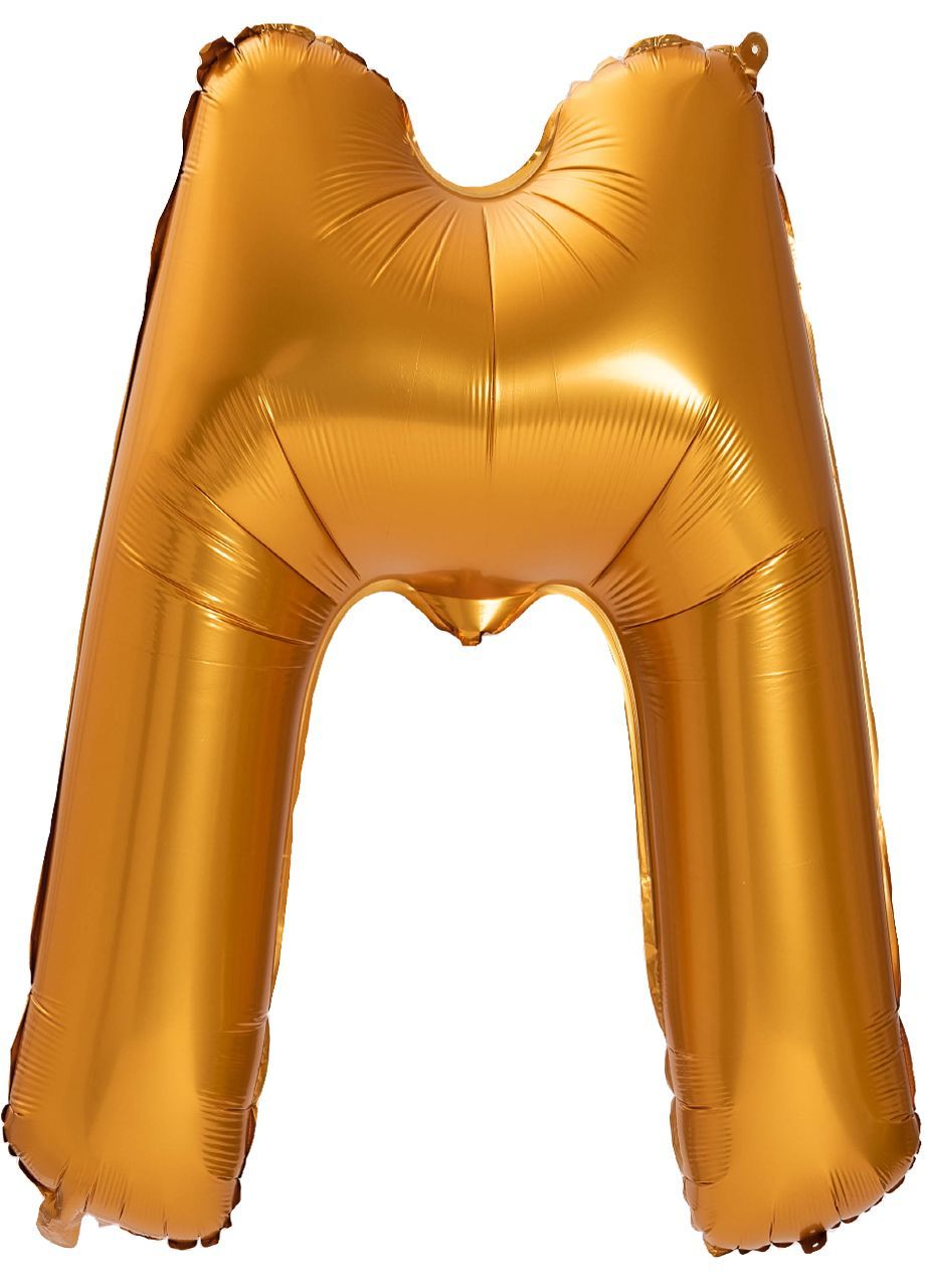 Balon LITERKA M złoty pomarańcz 85cm