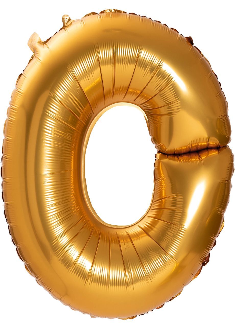 Balon LITERKA O złoty pomarańcz 85cm