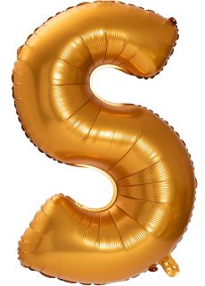Balon LITERKA S zoty pomaracz 85cm