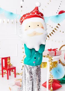 Balon MIKO�AJ foliowy balon �wi�teczny balon z Miko�ajem �wi�teczny balon