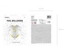 Balon na baby shower BODY 51x45cm